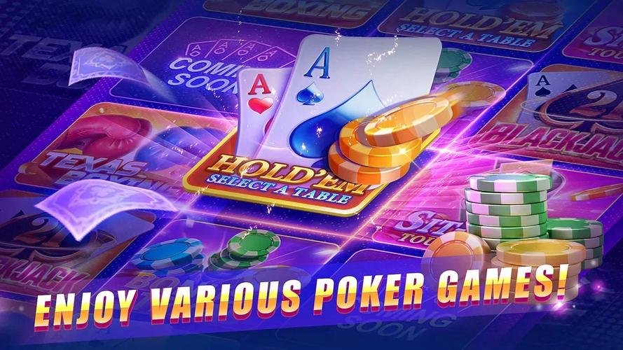 Antarmuka aplikasi pokermaya menampilkan meja dealer langsung dan menu navigasi